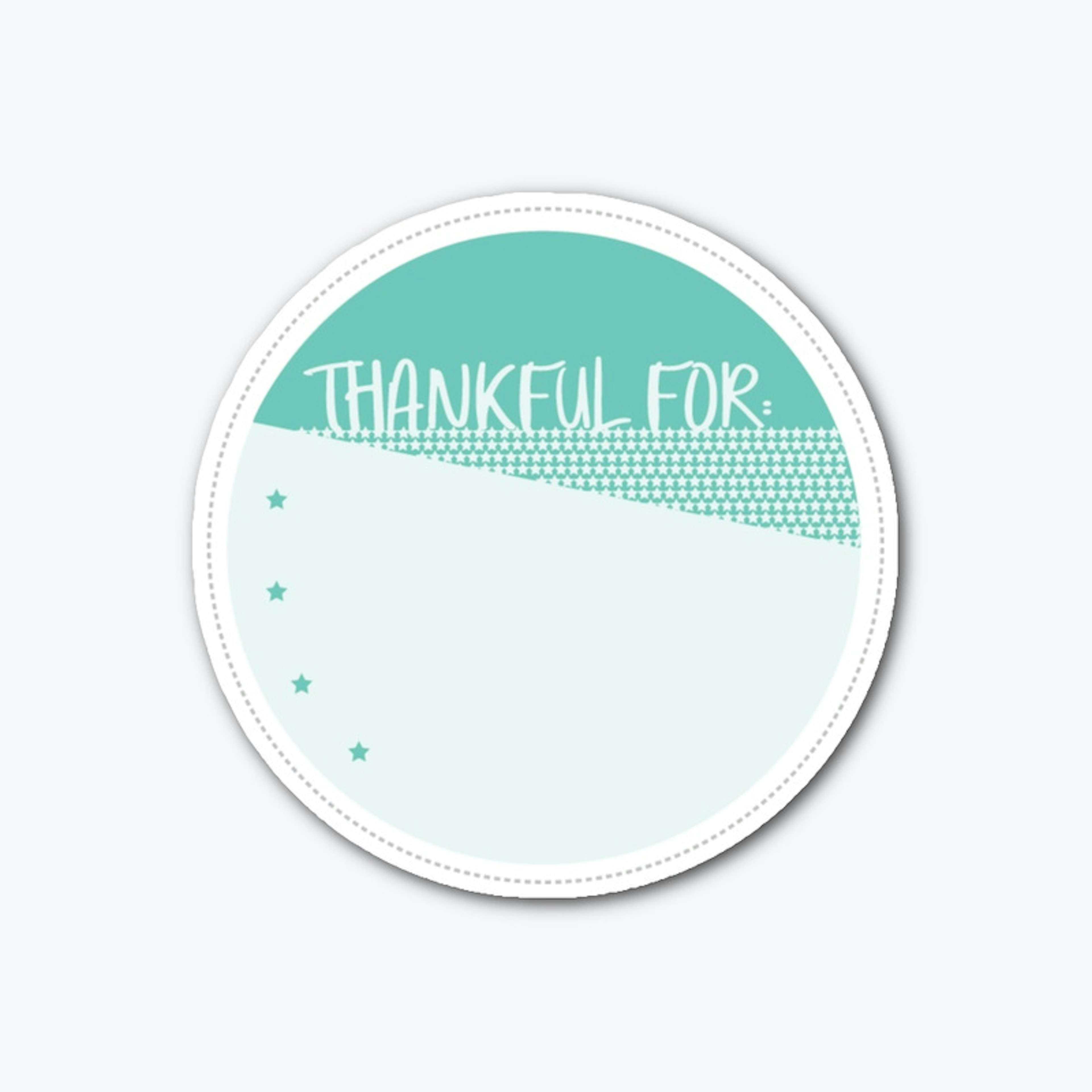 Gratitude Inspirational Sticker THANKFUL